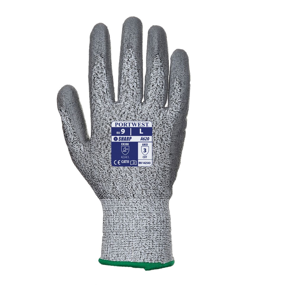 Style A620 LR Cut PU Palm Gloves - Durable Work Gloves for Construction, Gardening & Outdoor Activities