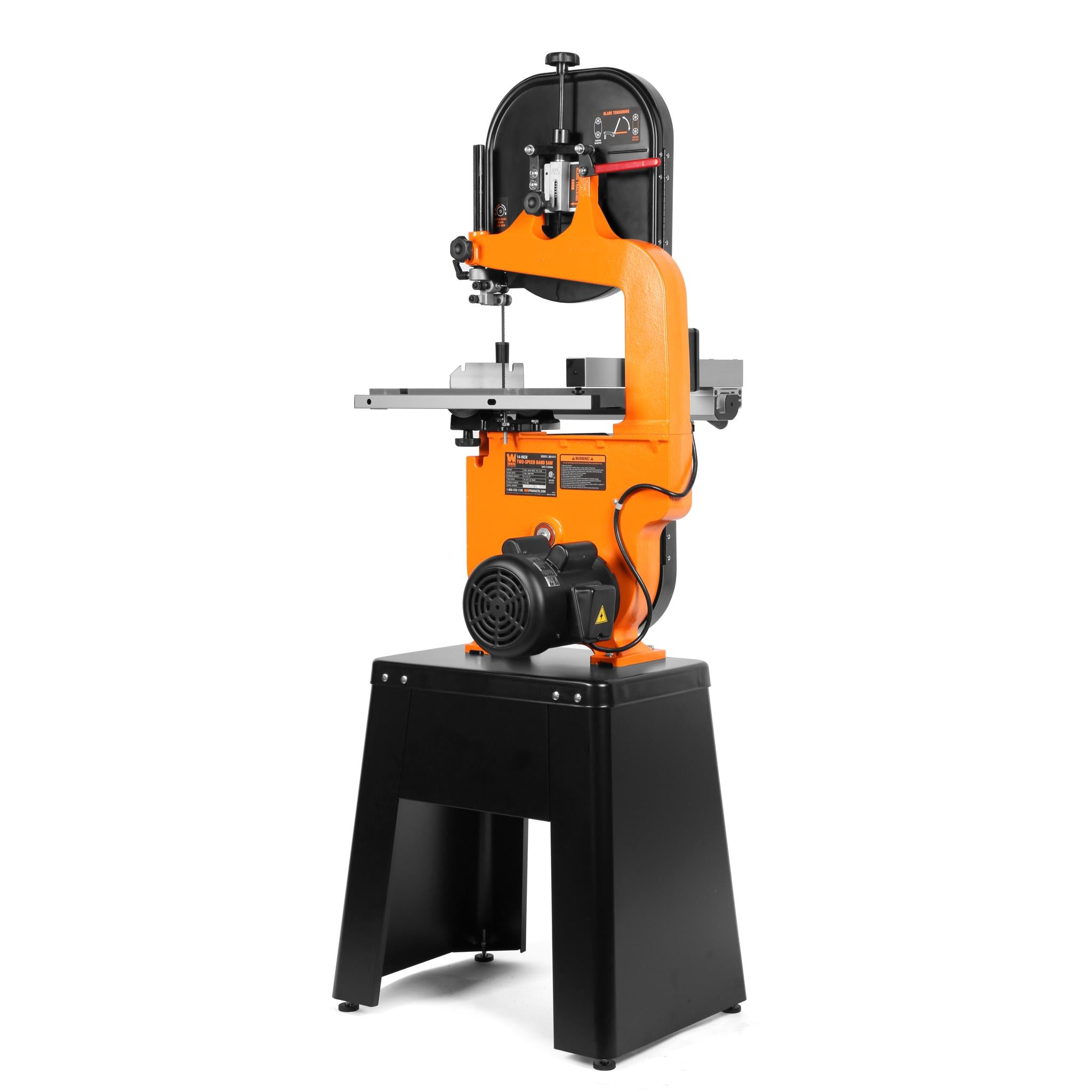 WEN BA1411 14-Inch 1 HP Dual Voltage 120V/240V Two-Speed Industrial Band Saw - Perfect for Woodworking, Metal Cutting & DIY Projects