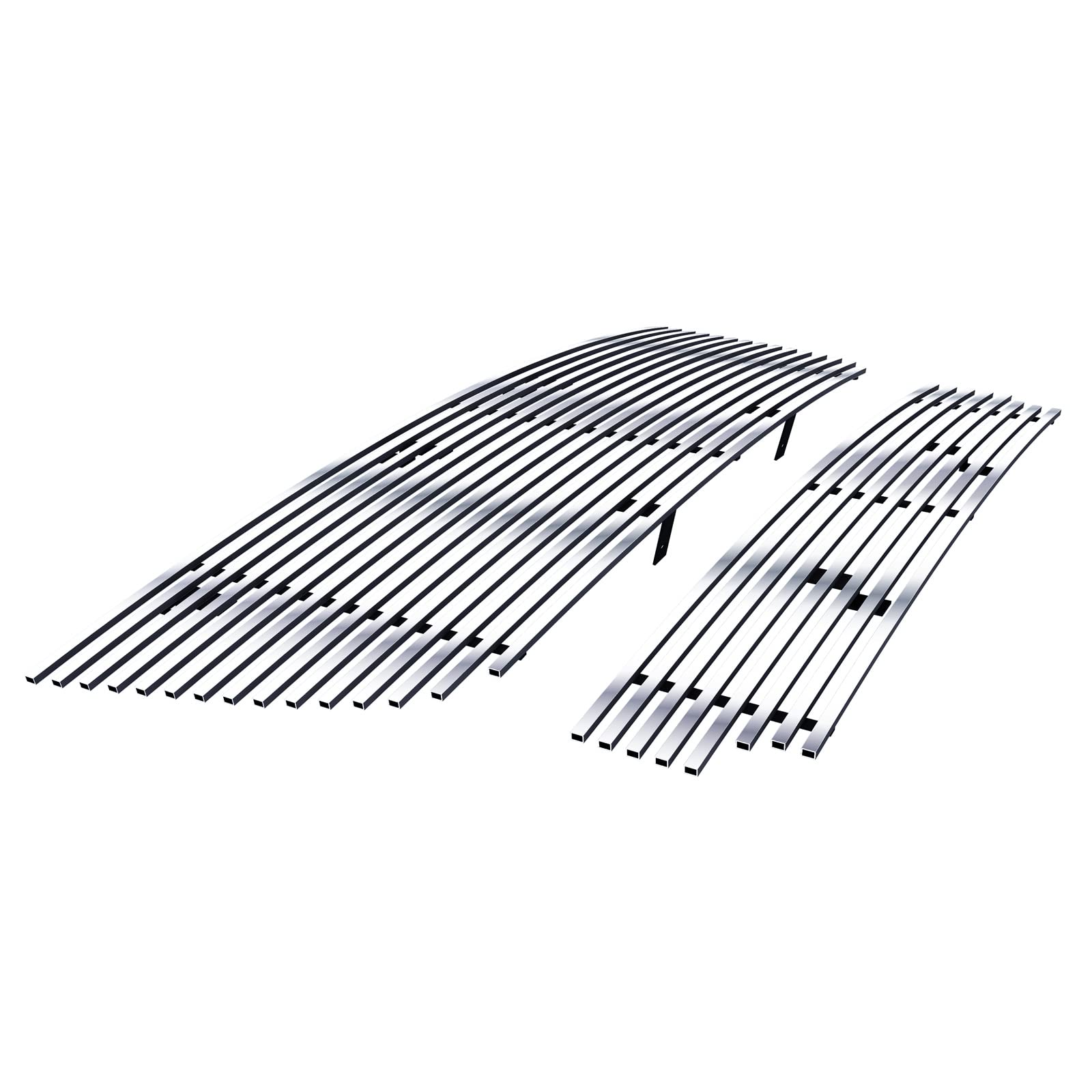 APS Compatible with Ford Expedition 2003-2006 Main Upper Lower Bumper Stainless Steel SS Billet Front Grill Grille Insert Combo RE-F87993A - Upgrade Your Truck's Style for Off-Road Adventures & Car Shows