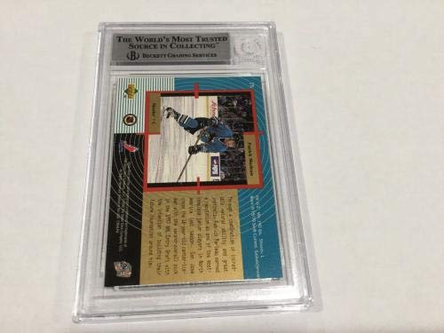 Patrick Marleau Signed Autographed SP Authentic Hockey Card - Beckett BAS COA Certified Slabbed Rookie Card - Perfect for NHL Collectors, Sports Memorabilia Fans & Hockey Card Investors
