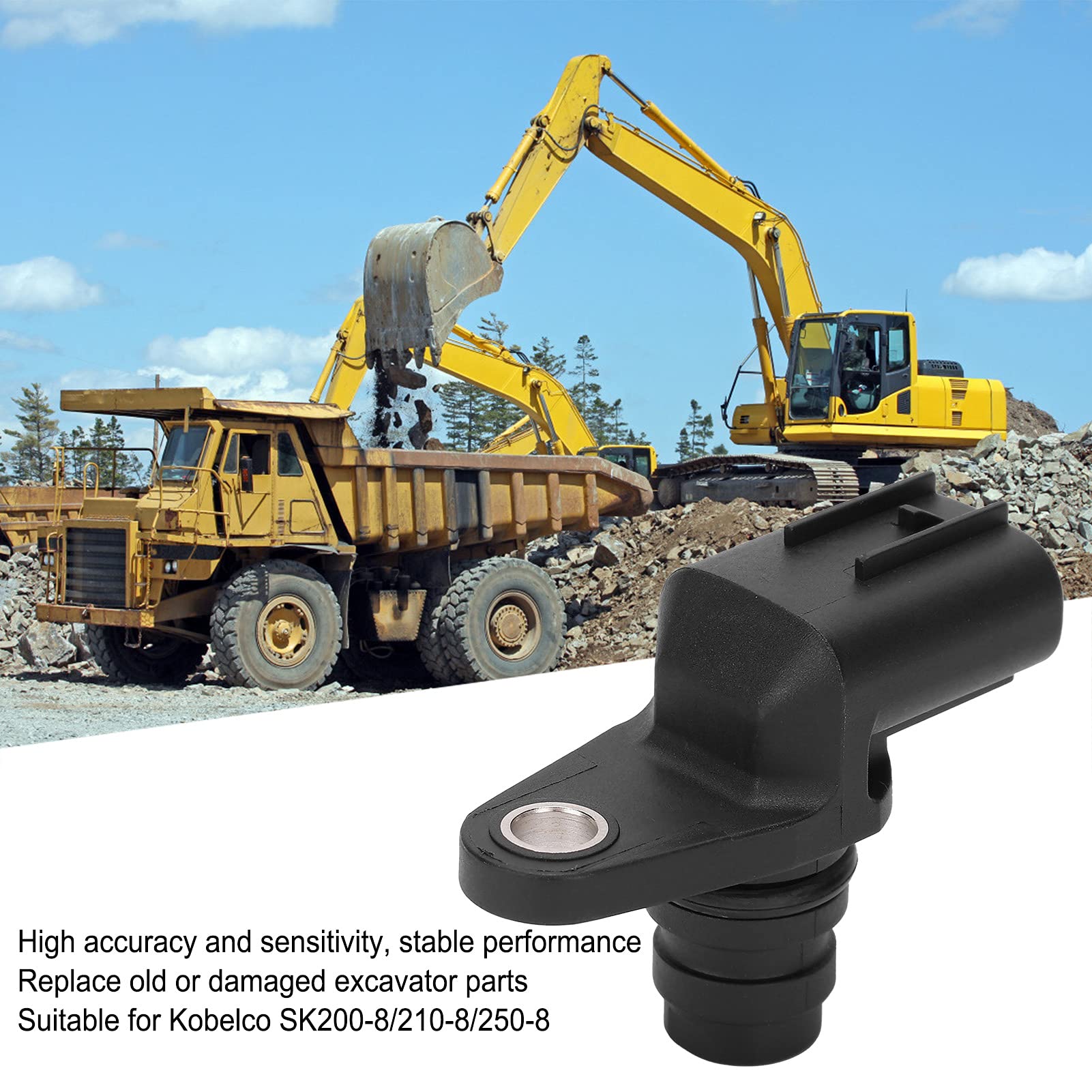 Magnetic Speed Sensor for Excavator Generator - High Precision Position Sensor for Heavy Equipment | Perfect for Construction, Mining & Industrial Machinery Maintenance