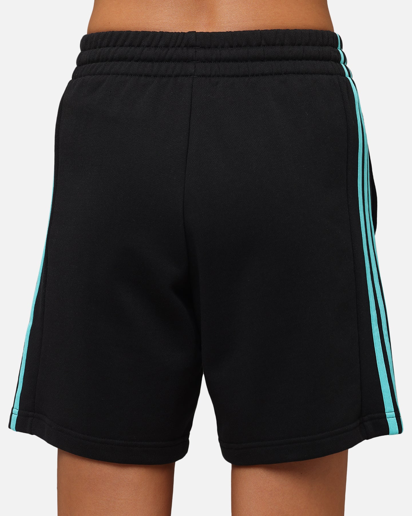 Adidas x Mercedes AMG PETRONAS F1 DNA Running Shorts for Men - Black/White Athletic Shorts for Gym, Jogging & Casual Wear
