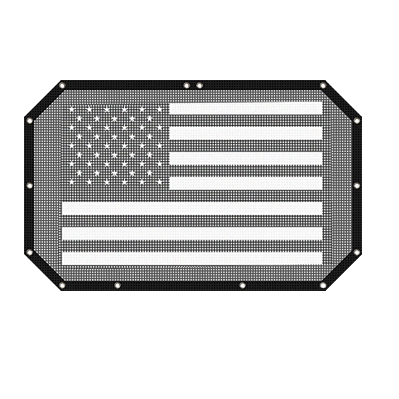 RT-TCZ Jeep Wrangler JK Front Top Shade | American Flag Bikini Sunshade Mesh Cover for 2007-2017 JK & JKU Models | Perfect for Summer Beach Trips & Off-Road Adventures