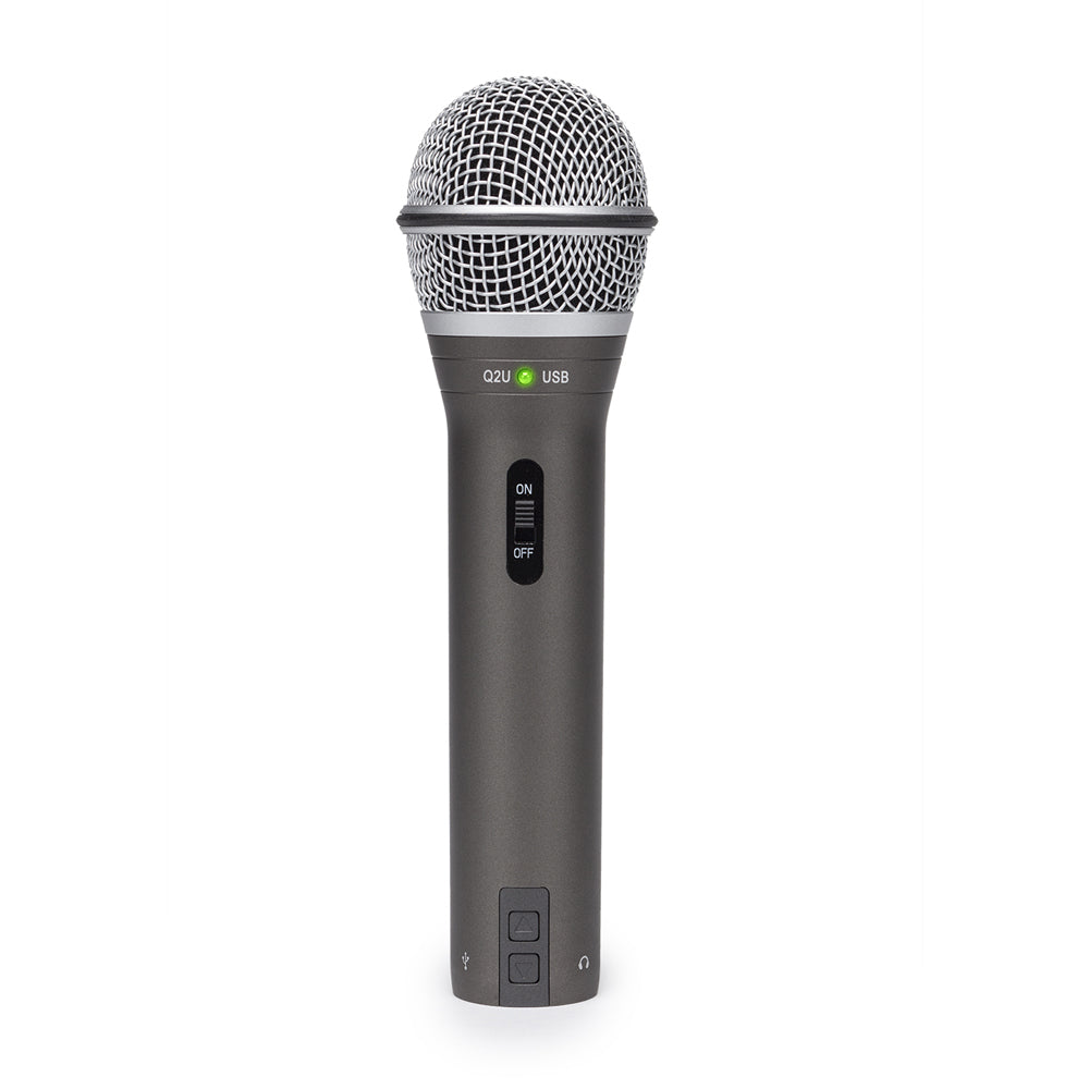 Samson Q2U USB/XLR Dynamic Microphone - Podcasting, Streaming & Recording Studio Quality Mic for PC, Mac & Home Studio Use