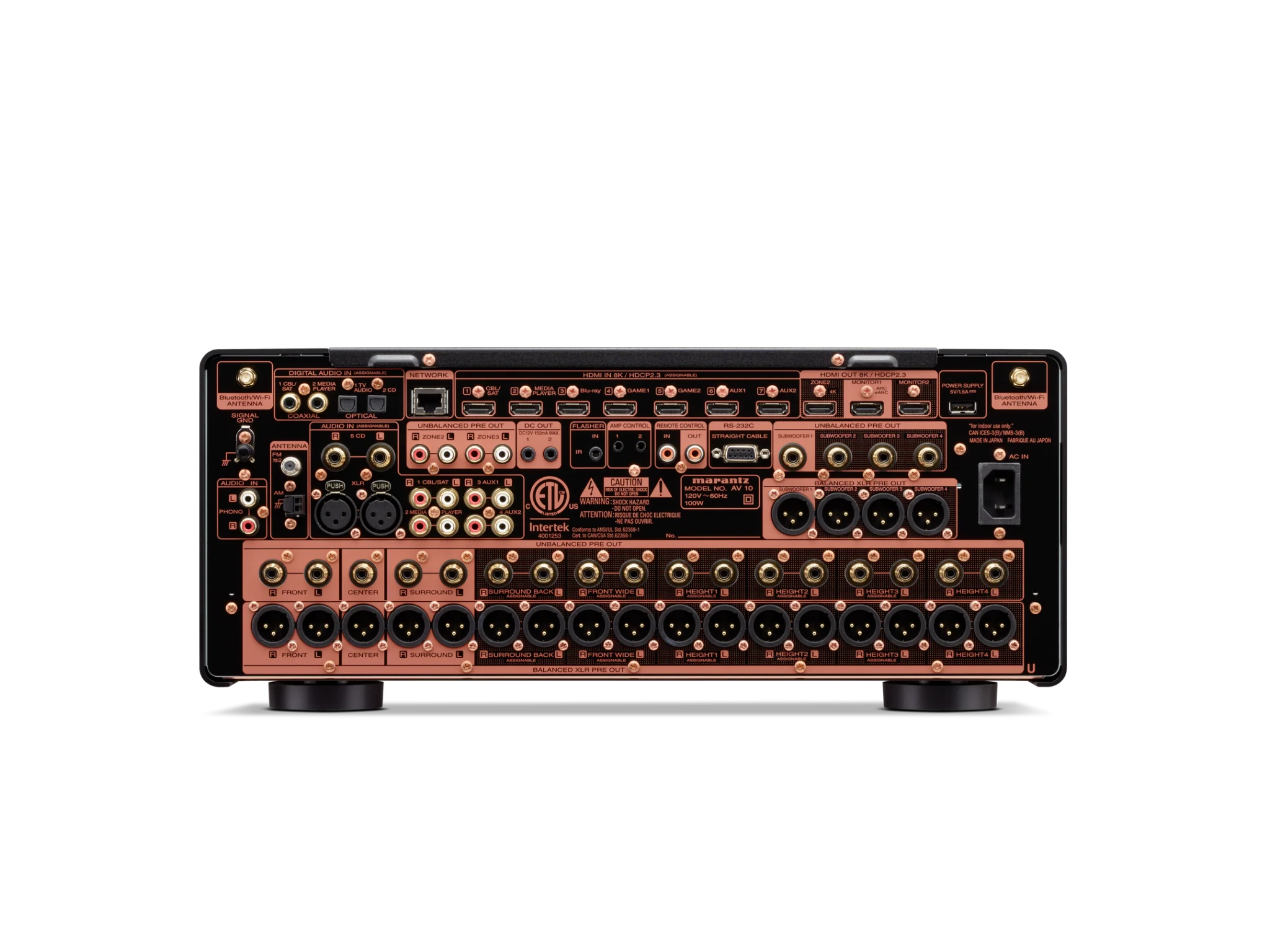 Marantz AV 10 16.4CH 8K Ultra HD AV Preamplifier Processor - Home Theater System for Dolby Atmos, IMAX Enhanced & Auro-3D Audio | Perfect for Movie Nights & Gaming Setup