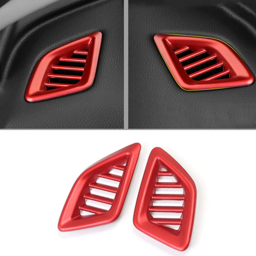 ABS Plastic Car Center Console Air Vent Trim Cover - Interior Decoration Accessory for Honda 10th Gen Accord 2018-2022 Models (Red) | Upgrade Your Car Interior & Protect Air Vents from Dust