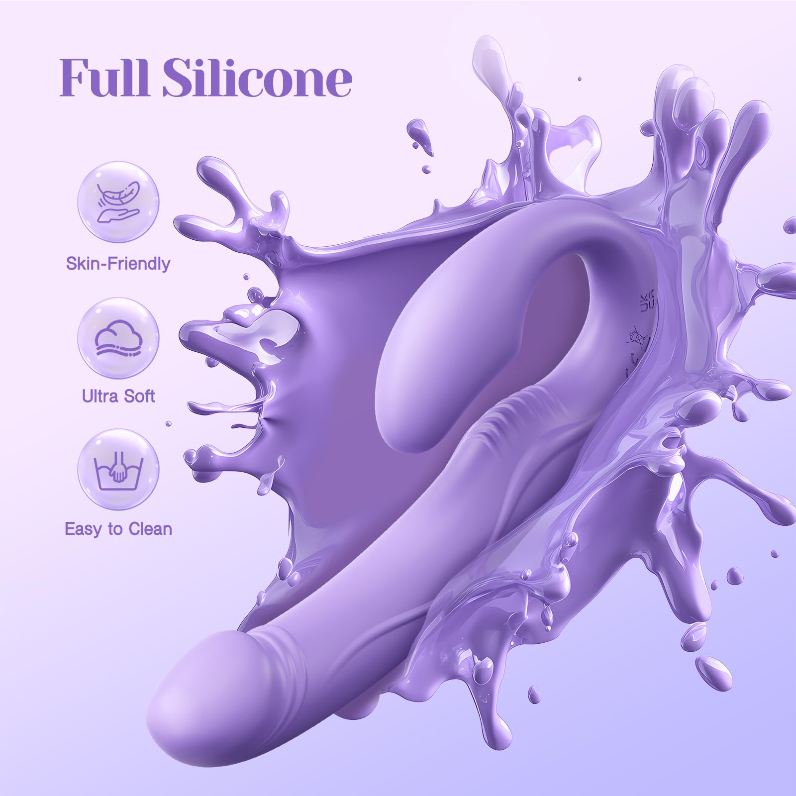 Tracy's Dog Strapless Strap-On Dildo - Realistic Double-Ended Silicone Sex Toy for Women & Couples with 10 Vibration Modes & Remote Control - G Spot Stimulation for Lesbian & Couples Play - Perfect for Solo Play, Partnered Fun & LGBTQ+ Intimacy