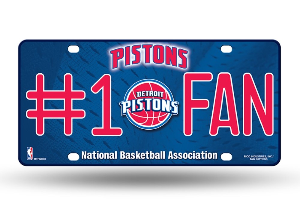Rico NBA #1 Fan Metal License Plate - Durable Car Tag for Sports Enthusiasts - Perfect for Vehicles, Garages & Man Caves