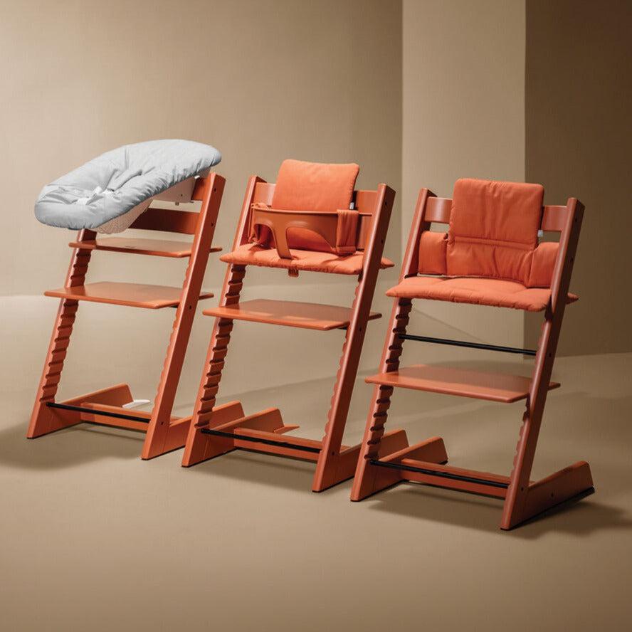 Stokke Tripp Trapp High Chair - Adjustable Baby & Toddler Wooden Chair in Terracotta | Ergonomic Design for Safe & Comfortable Feeding, Learning & Playtime