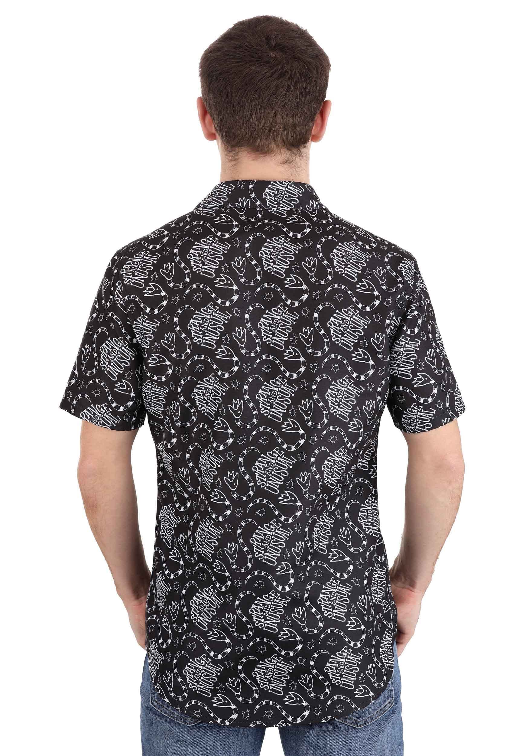 Beetlejuice Hawaiian Shirt for Men & Women | Official Movie Licensed Button-Up Shirt | Halloween Costume & Cosplay Outfit | Perfect for Halloween Parties, Theme Events & Casual Wear
