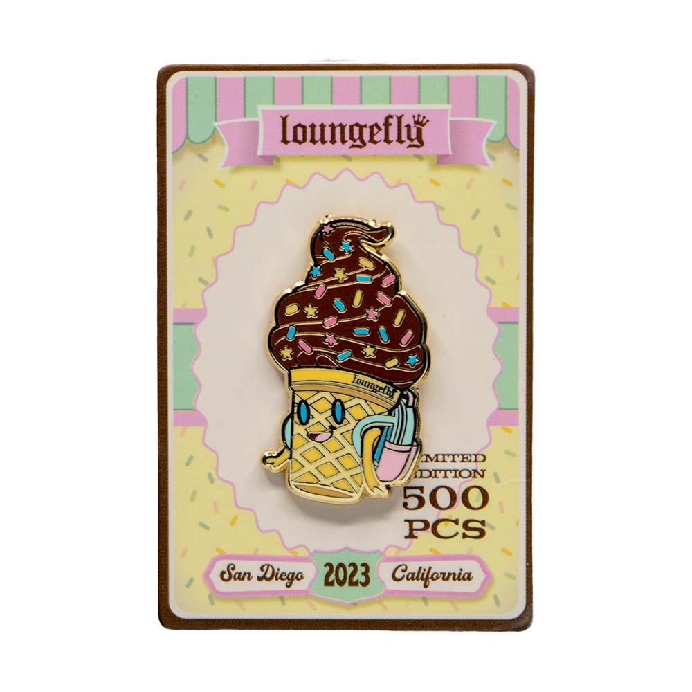 SDCC 2023 Exclusive Loungefly Ice Cream Collectible Pin Limited Edition 500pcs - Perfect for Disney Fans, Pin Collectors & Convention Gifts
