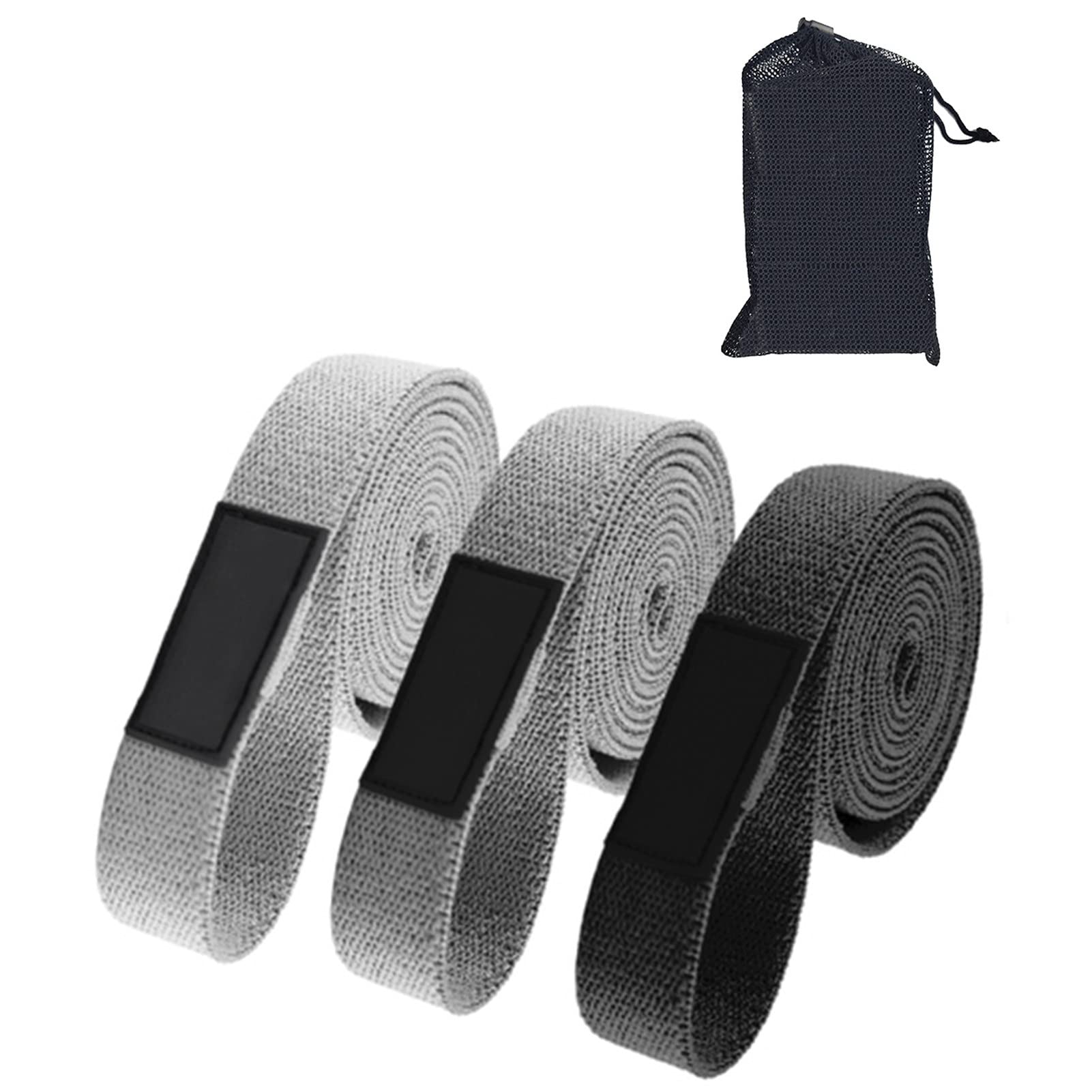 Premium 3-Piece Resistance Exercise Bands Set - 2m Multi-Functional Fitness Elastic Bands for Yoga, Pilates, Home & Gym Workouts - Ideal for Strength Training, Stretching & Physical Therapy