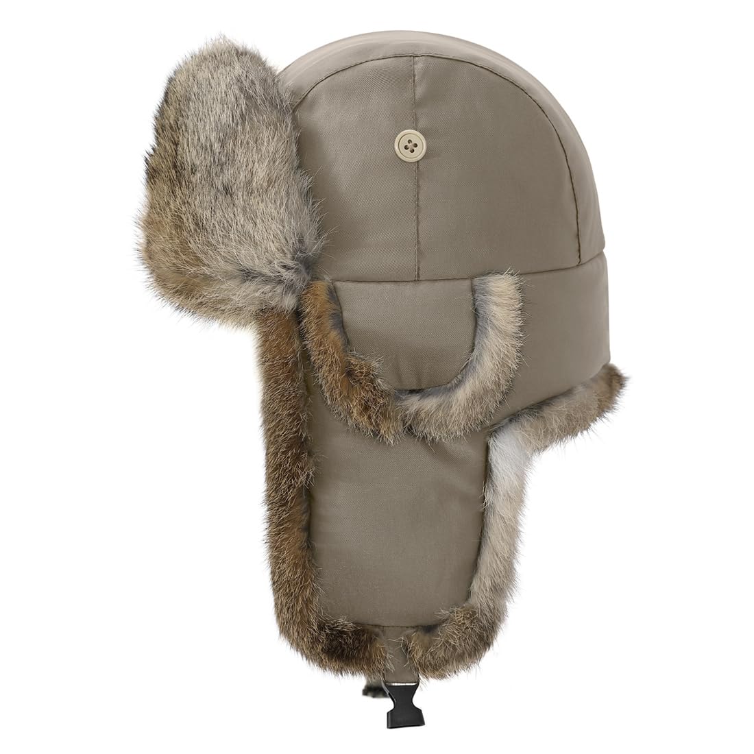 Harssidanzar Winter Hats for Men & Women - Rabbit Fur Lined, Warm & Waterproof Beanie (CU606AUS) - Perfect for Skiing, Snowboarding & Outdoor Winter Activities