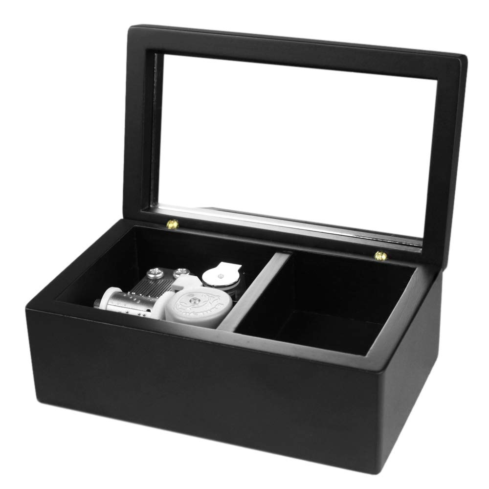 ROSIKING Handcrafted Wooden Music Box with Mirror & Carved Jewelry Box - Plays 'You Are My Sunshine' - Perfect Christmas, Birthday, Valentine's Day Gift for Her - Romantic Home Décor & Jewelry Storage