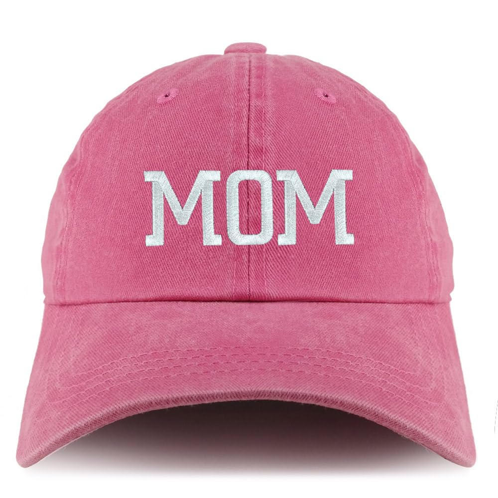 Trendy Embroidered Pigment-Dyed Unstructured Baseball Cap for Women - Casual Fashion Hat for Moms, Outdoor Activities & Everyday Wear