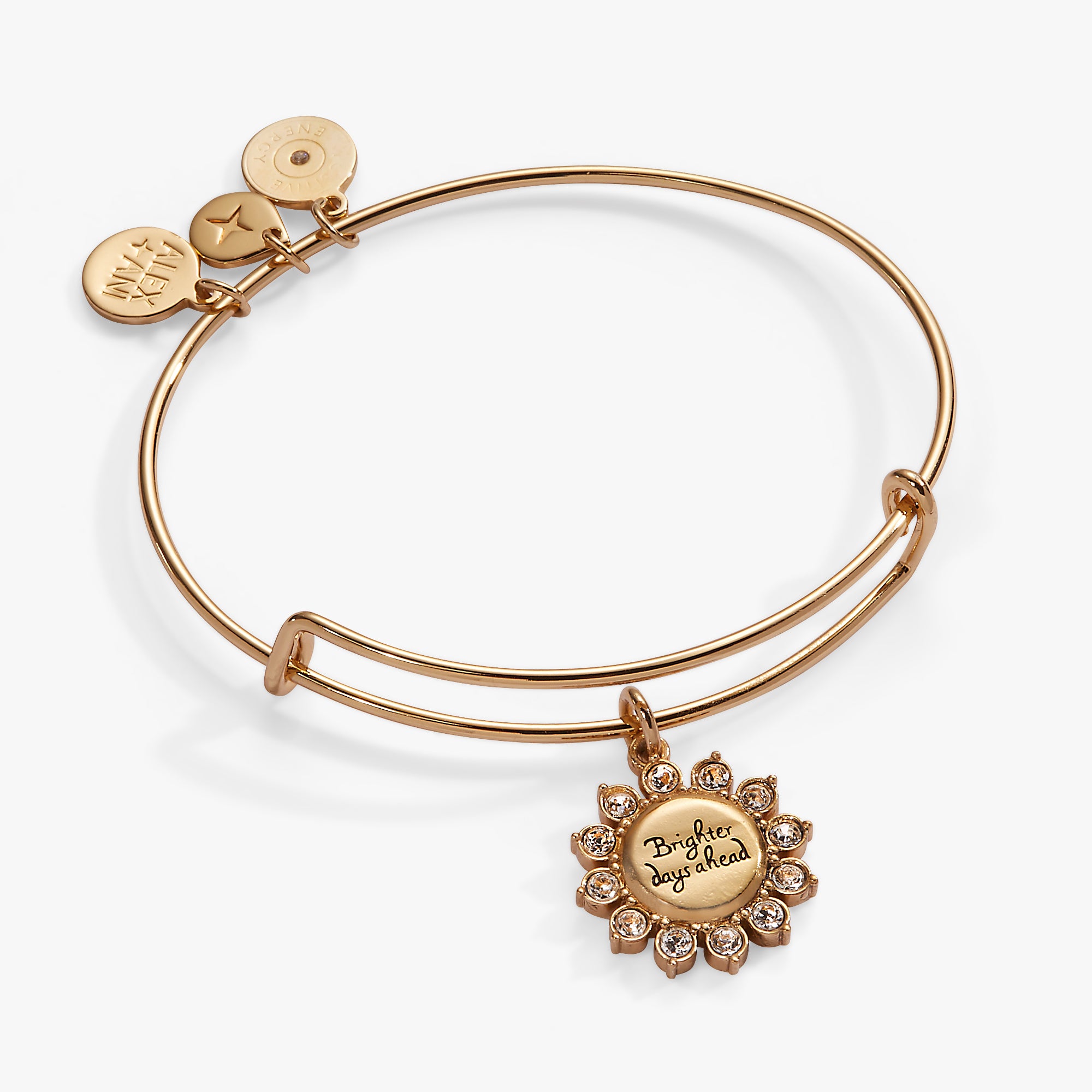 Brighter Days Ahead Bangle - Elegant Adjustable Gold-Tone Bangle Bracelet for Women | Perfect for Everyday Wear, Gifts & Special Occasions