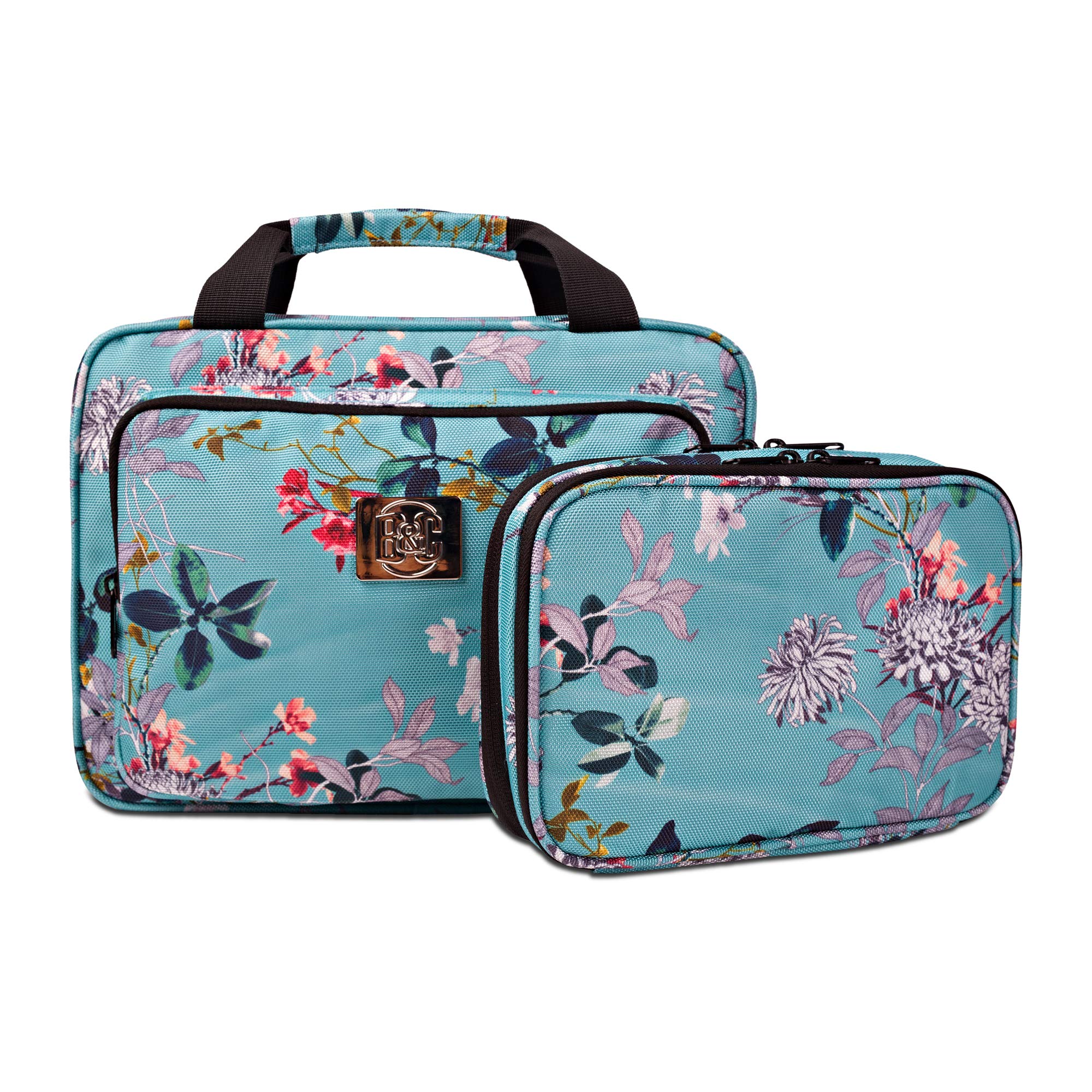 Large Hanging Toiletry Bag for Women - XL Folding Travel Cosmetic Organizer with Multiple Pockets - Waterproof Bathroom Bag for Full Size Toiletries (Teal) | Perfect for Travel, Camping, Gym & Home Storage