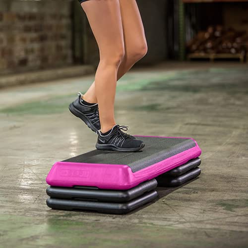 Original Aerobic Stepper Platform - Adjustable Home Workout Equipment with Risers | Stair Stepper for Exercise, Home Gym & Fitness Club Use | Perfect for Cardio Training, Step Aerobics & Full-Body Workouts