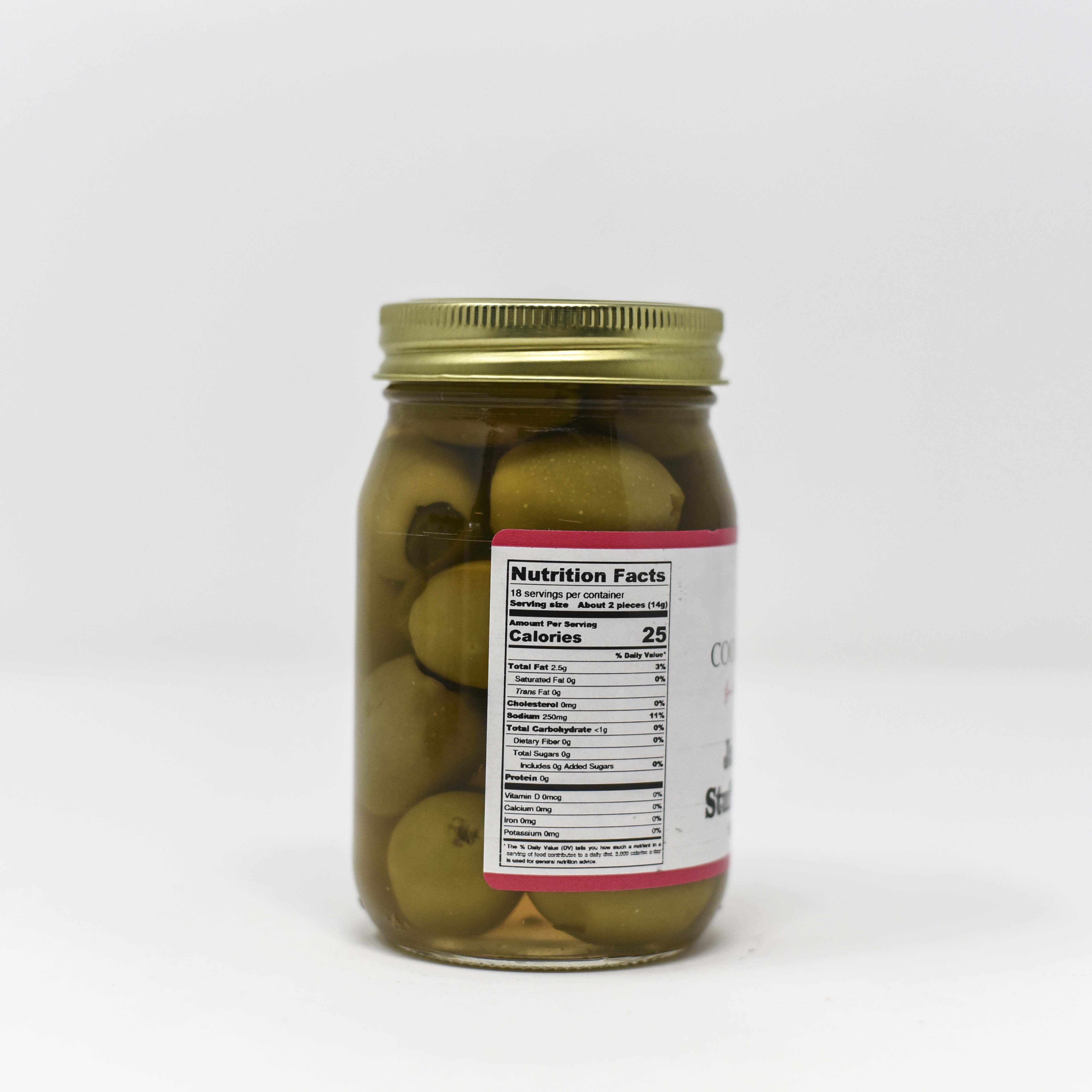 Spicy Jalapeño Stuffed Olives - Gourmet Stuffed Green Olives with Jalapeño Peppers | Perfect for Charcuterie Boards, Cocktail Garnish & Mediterranean Recipes