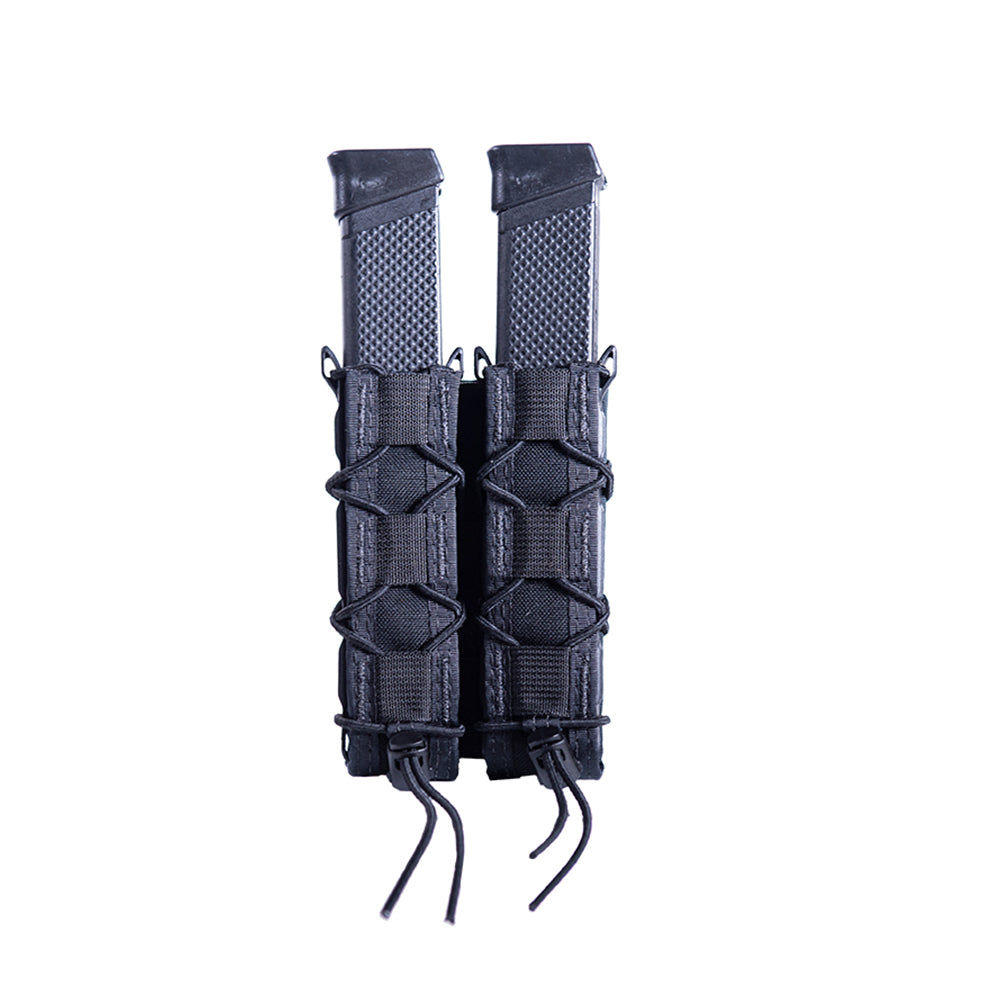 High-Speed Gear Double Extended Pistol & Baton TACO Pouch | Durable USA-Made Tactical Holster for Military, Police & Outdoor Enthusiasts | Perfect for Range Training, Duty Belts & Tactical Gear Organization