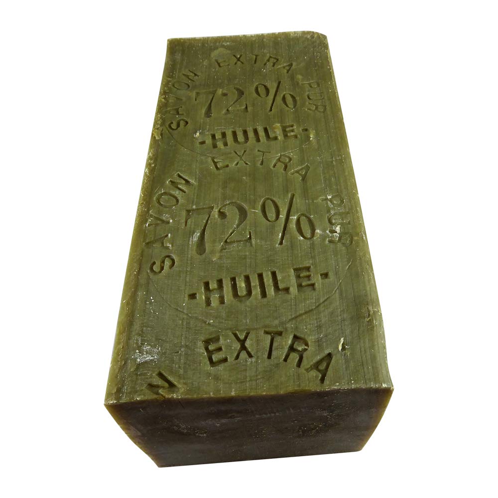 **Marius Fabre Olive Oil Marseille Soap Block 35.2 oz - Natural French Soap for Skin & Hair - Includes Soap Cutter - Perfect for Bath, Shower & Travel**