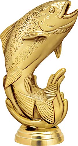 Gold Star Trout Fish Trophy for Fishing Competition Awards - Premium Fishing Prize for Tournaments, Contests & Outdoor Events