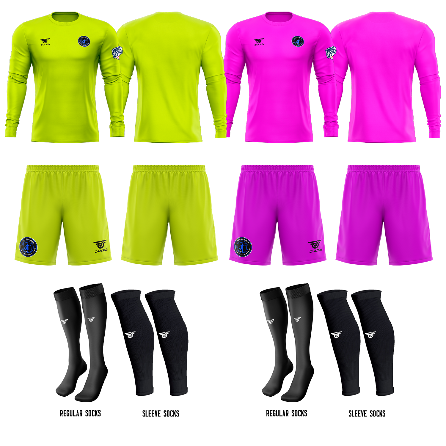 FC Columbus Elite GK Player Bundle - Professional Goalkeeper Gloves & Jersey Set for Soccer Training and Matches - Perfect for Youth and Adult Players