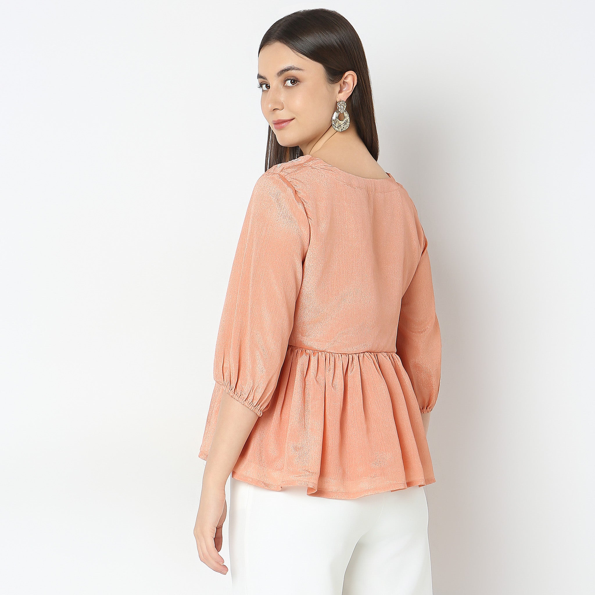 Flare Fit Embroidered Women's Tops - Stylish Boho Blouse for Casual Outings & Summer Vacations