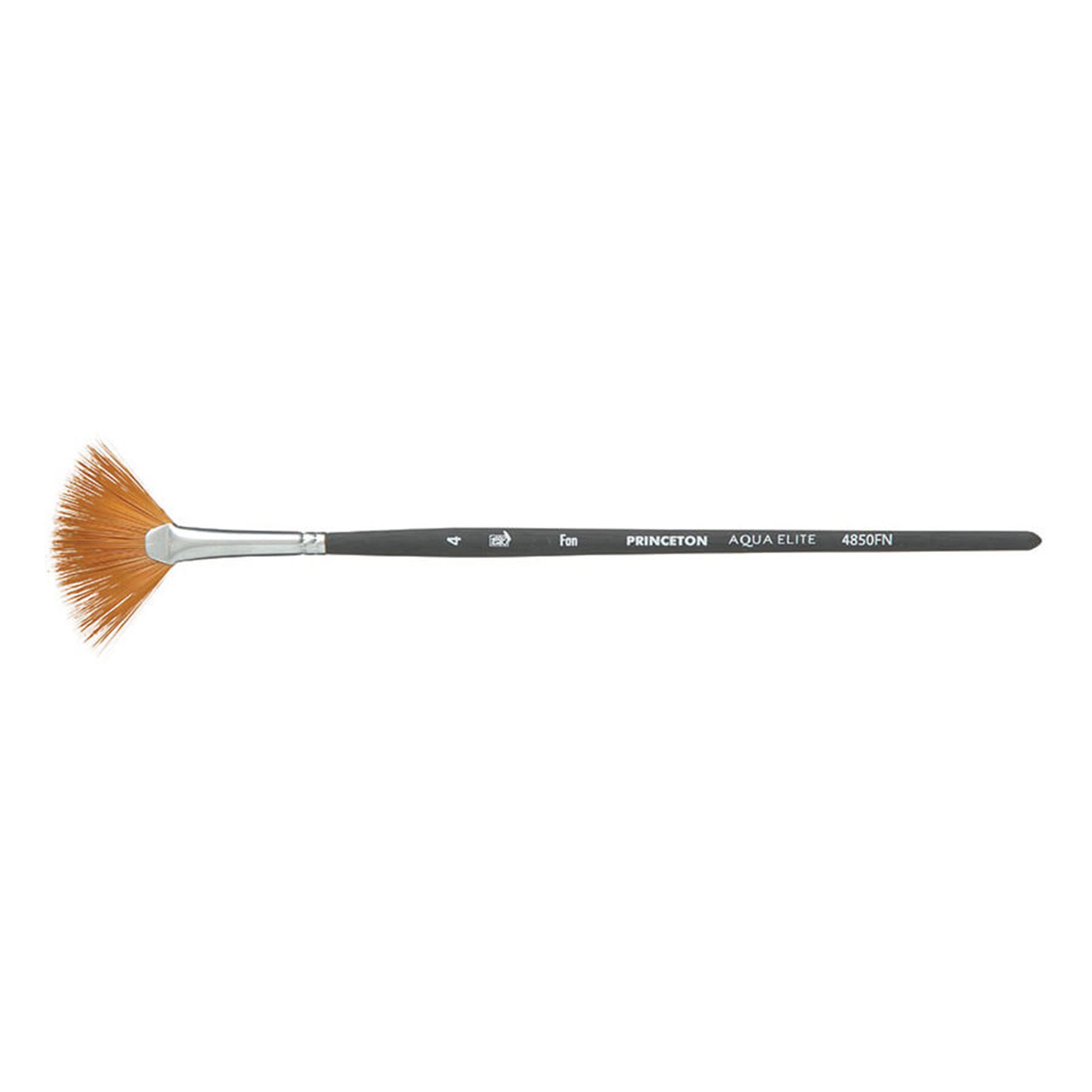Aqua Elite Brush Fan #4 - High-Performance Makeup Brush for Flawless Blending - Perfect for Professional Artists & Home Makeup Enthusiasts