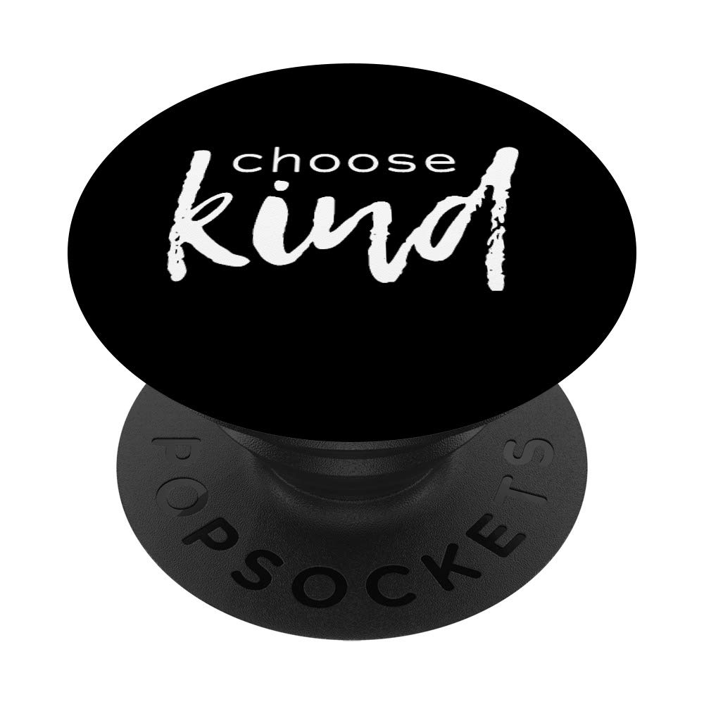Choose Kind - Love and Positivity Design PopSockets PopGrip: Swappable Phone Grip for iPhone, Samsung & Tablets - Perfect for Everyday Use, Travel & Work