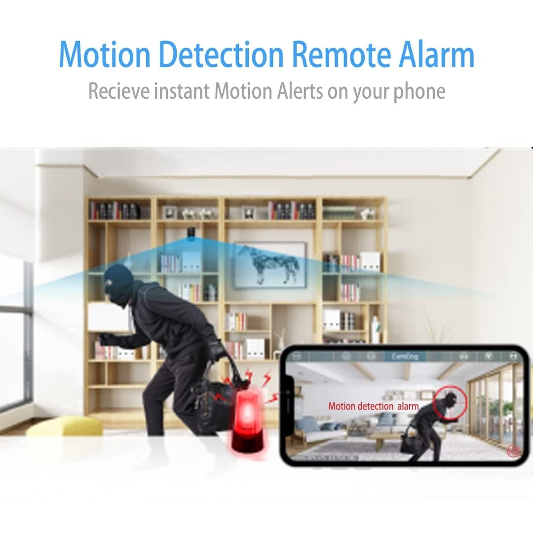 TOQI Spy Camera Hidden WiFi Camera with Remote Viewing - 2024 Newest 1080P HD Mini Nanny Cam for Indoor Surveillance | Wireless Hidden Charger Camera for Home Security & Office Monitoring | Perfect for Baby Monitoring, Pet Watching, and Elderly Care