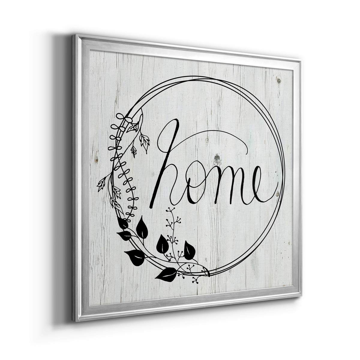 Premium Canvas Wall Art - Modern, Contemporary, Rustic & Industrial Style Home Décor - 22X22 Inch Silver Framed Ready to Hang Painting - Perfect for Living Room, Bedroom & Office Wall Decor