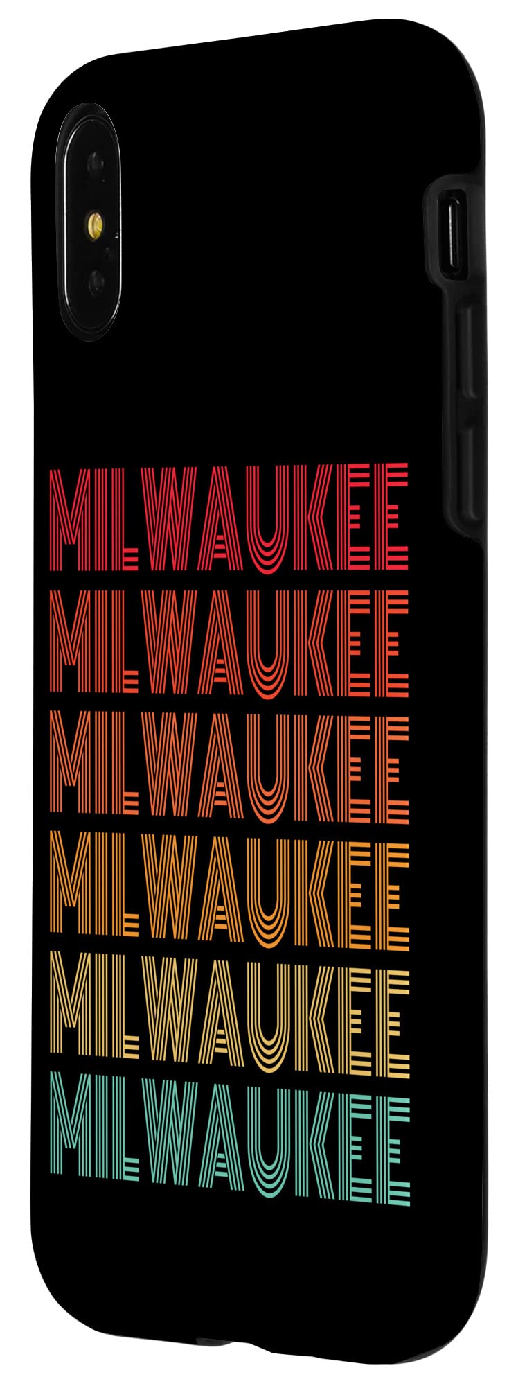 iPhone X/XS Milwaukee Vintage Letters Phone Case - Durable Protective Cover for Everyday Use, Travel & Outdoor Activities