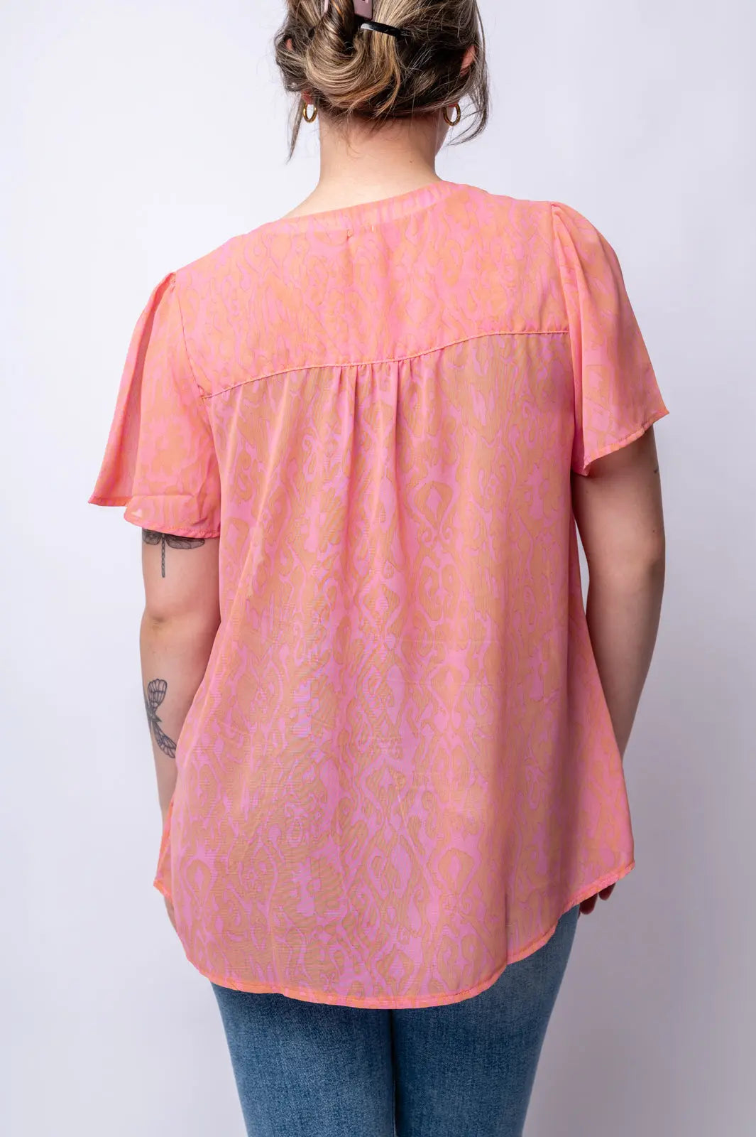 Let Me See You Do It Shawl Neckline Blouse - Elegant Women's Fashion Top for Work & Date Night | Summer 2024 Collection