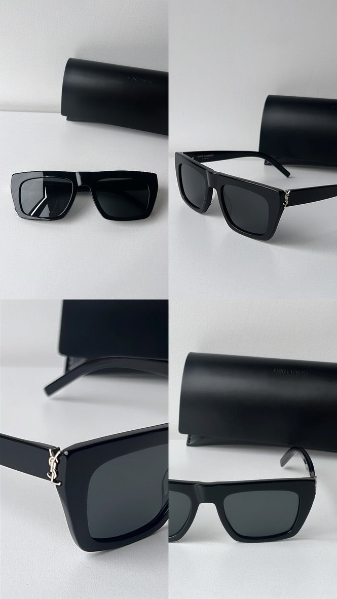 Saint Laurent SL M131 Black Sunglasses for Women & Men - Luxury Designer Shades for Fashion, Travel & Outdoor Activities