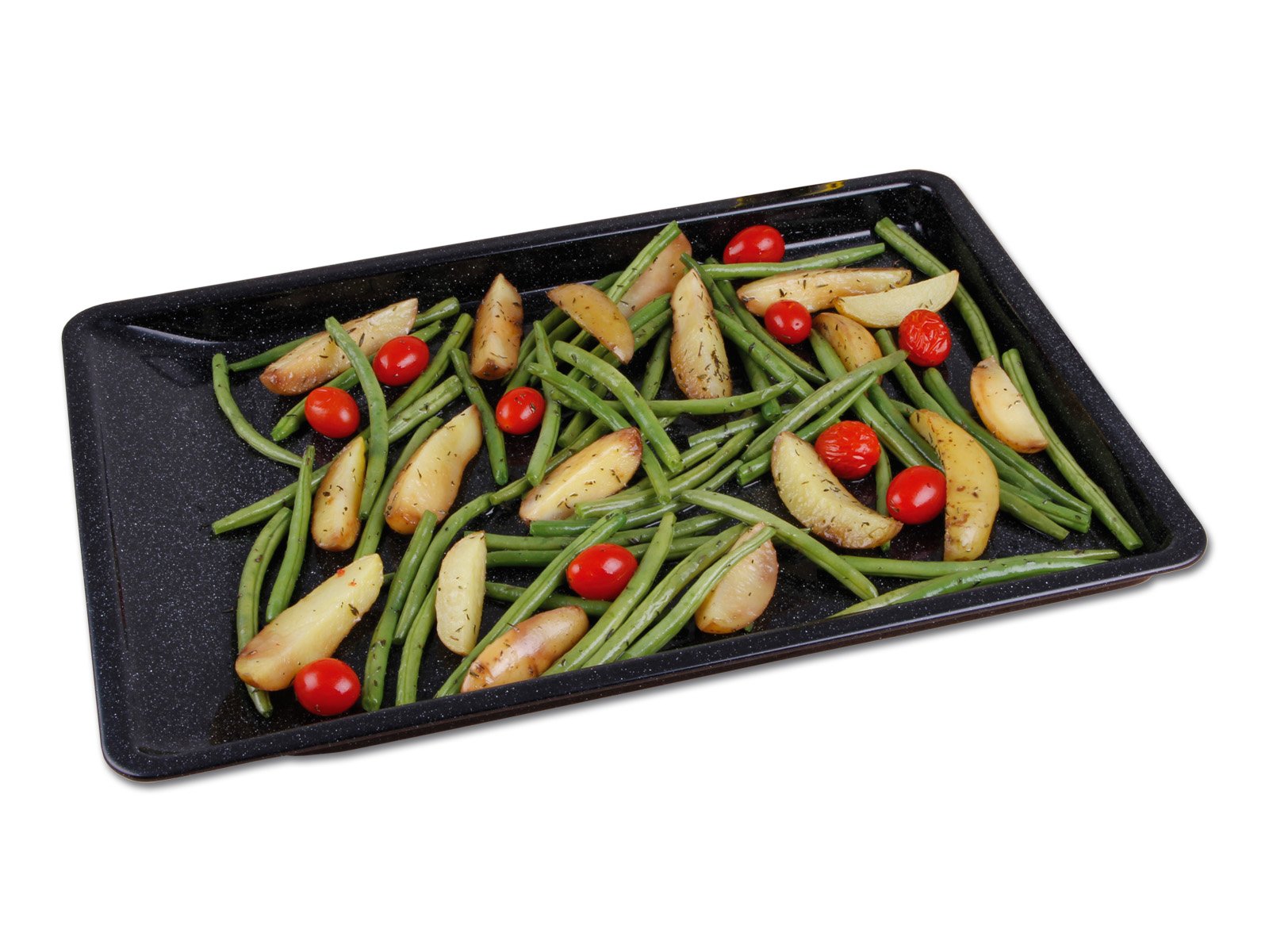 CHG Classic Non-Stick Baking Tray - Premium Carbon Steel Cookie Sheet for Oven, Roasting & Baking - Perfect for Cookies, Pizza, Roast Chicken & More (Anthracite)