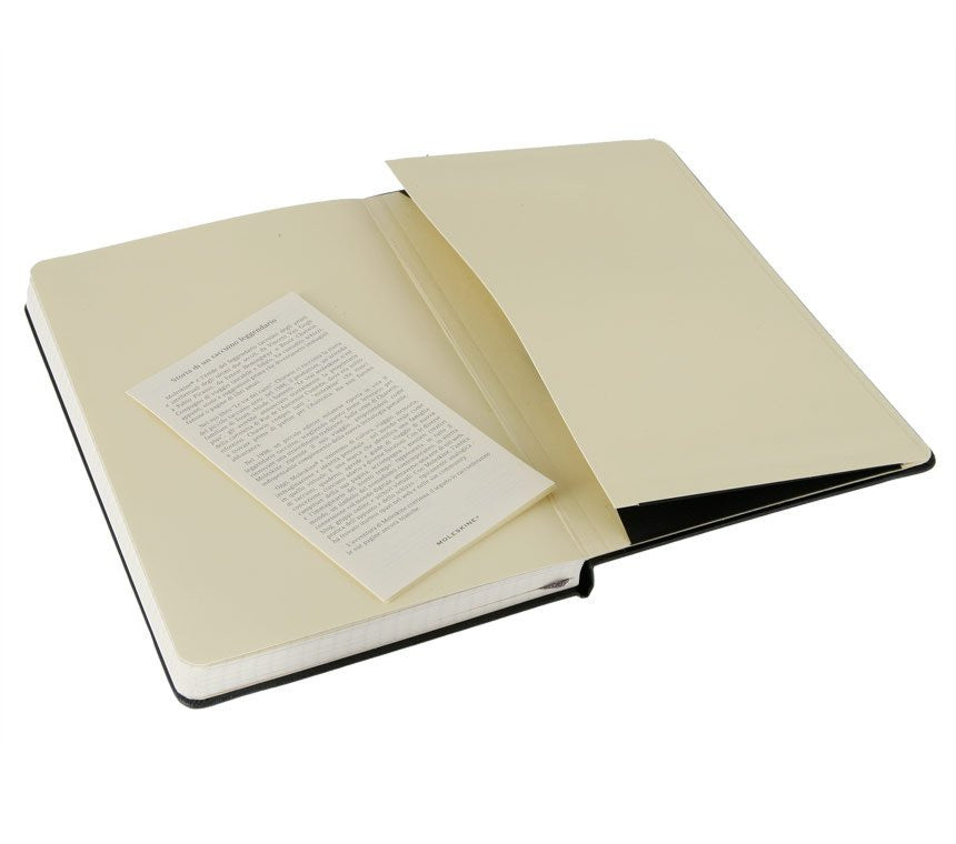 Moleskine Classic Hard Cover Squared Notebook - Black, Large (5