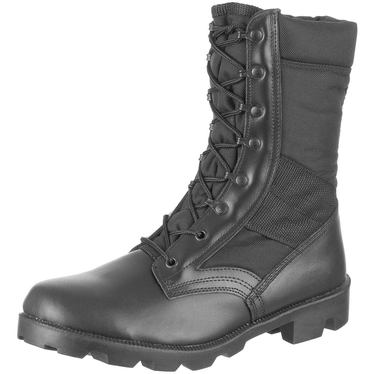 Mil-Tec US Military Jungle Combat Boots - Durable Cordura Tactical Boots for Men - Black - Perfect for Hiking, Outdoor Adventures & Tactical Operations