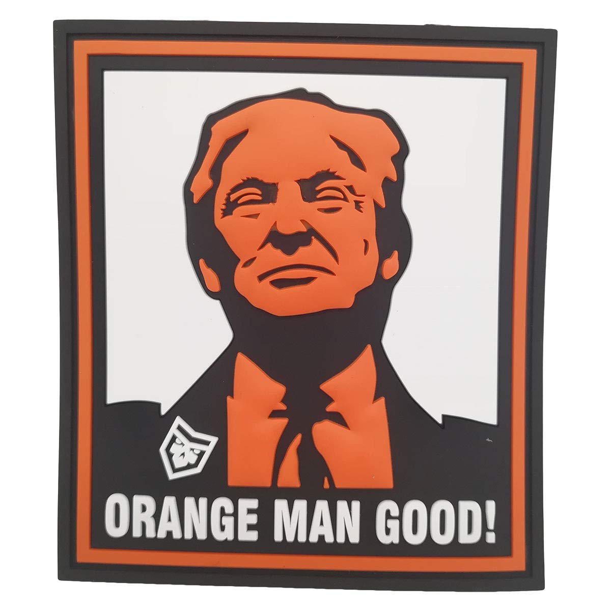 PatchOps Orange Man Good PVC Tactical Morale Patch - Hook Back Fastener for Military, Police & Outdoor Enthusiasts | Perfect for Vests, Backpacks & Tactical Gear