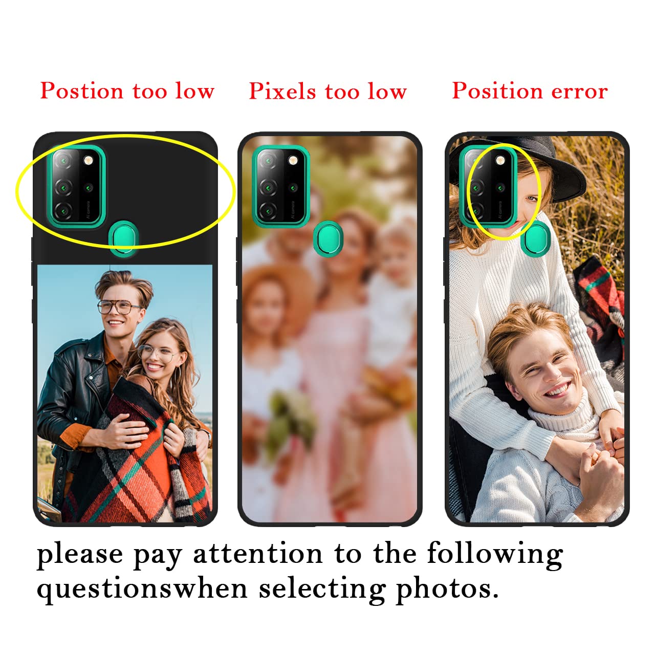 Custom Personalized Photo & Text Name Phone Case for BLU G91/V91 - Anti-Scratch Soft TPU Protective Cover (Black) - Perfect Gift for Birthday, Anniversary & Daily Protection