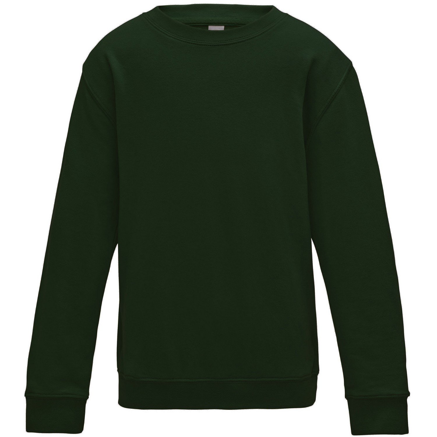 Just Hoods Kids Plain Crew Neck Sweatshirt - Soft Cotton Pullover for Boys & Girls - Perfect for School, Playdates & Casual Outfits