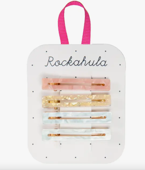 RKH Pastel Retro Hair Clips - Cute Pastel Hair Accessories for Women & Girls - Perfect for School, Work, Parties & Everyday Styling
