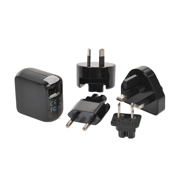 Iridium GO! AC Charger with 4 International Adapters - Worldwide Travel Power Adapter for Iridium Satellite Phone - Perfect for Remote Work, Marine & Outdoor Adventures