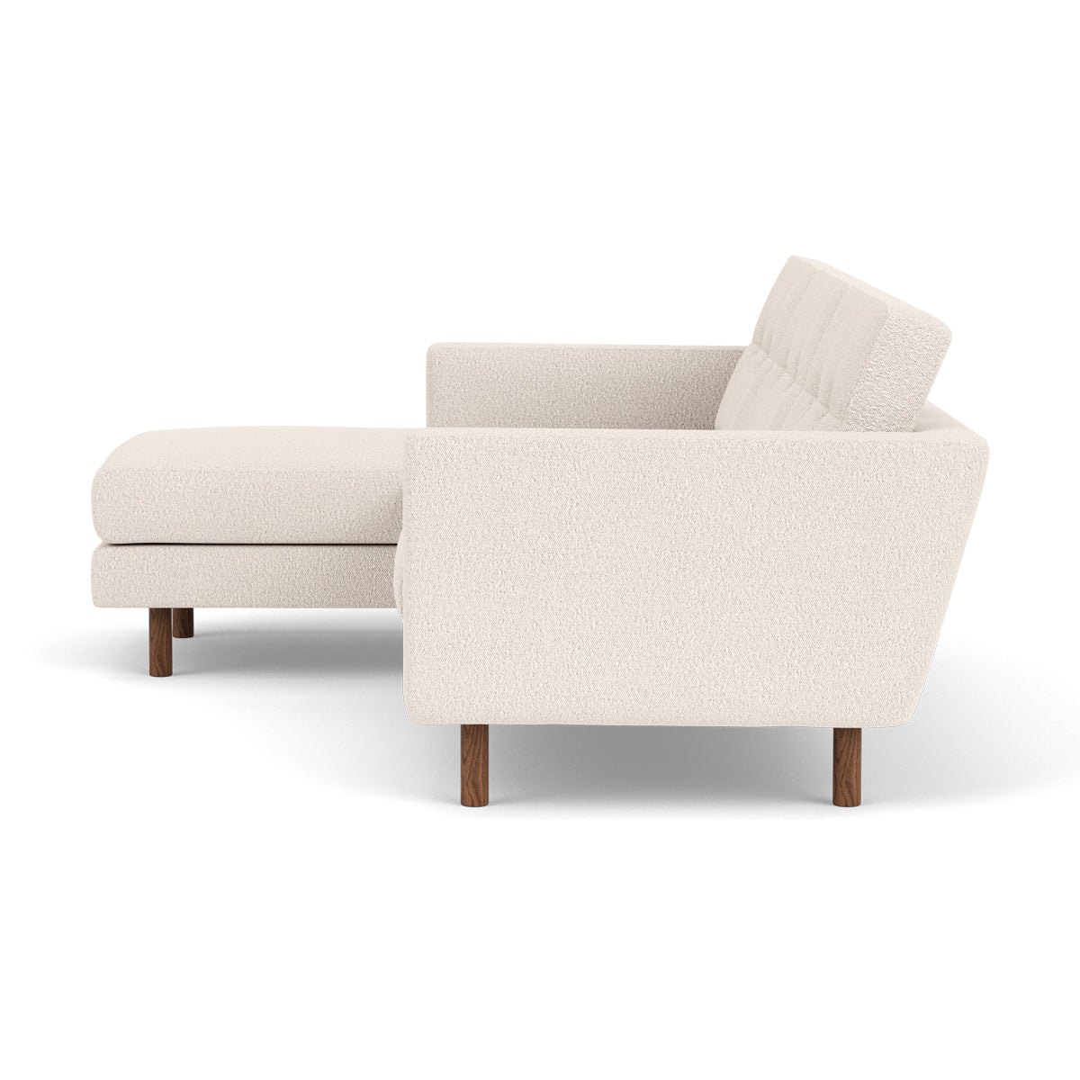 Conrad Boucle Left Chaise Sofa - Modern Upholstered Sectional Couch for Living Room, Lounge & Home Decor