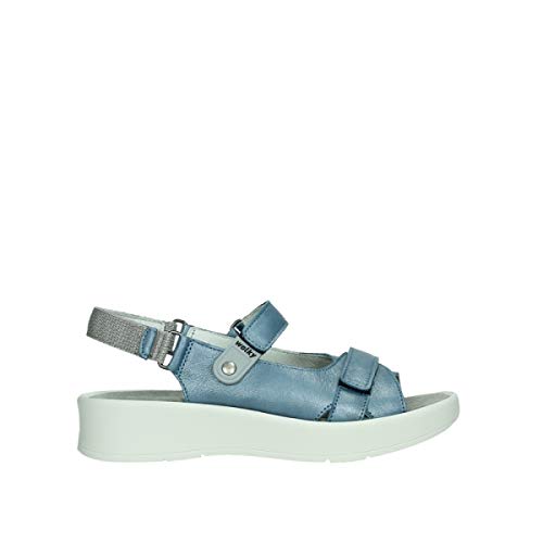 Steel Blue Sienna Pearl Leather
