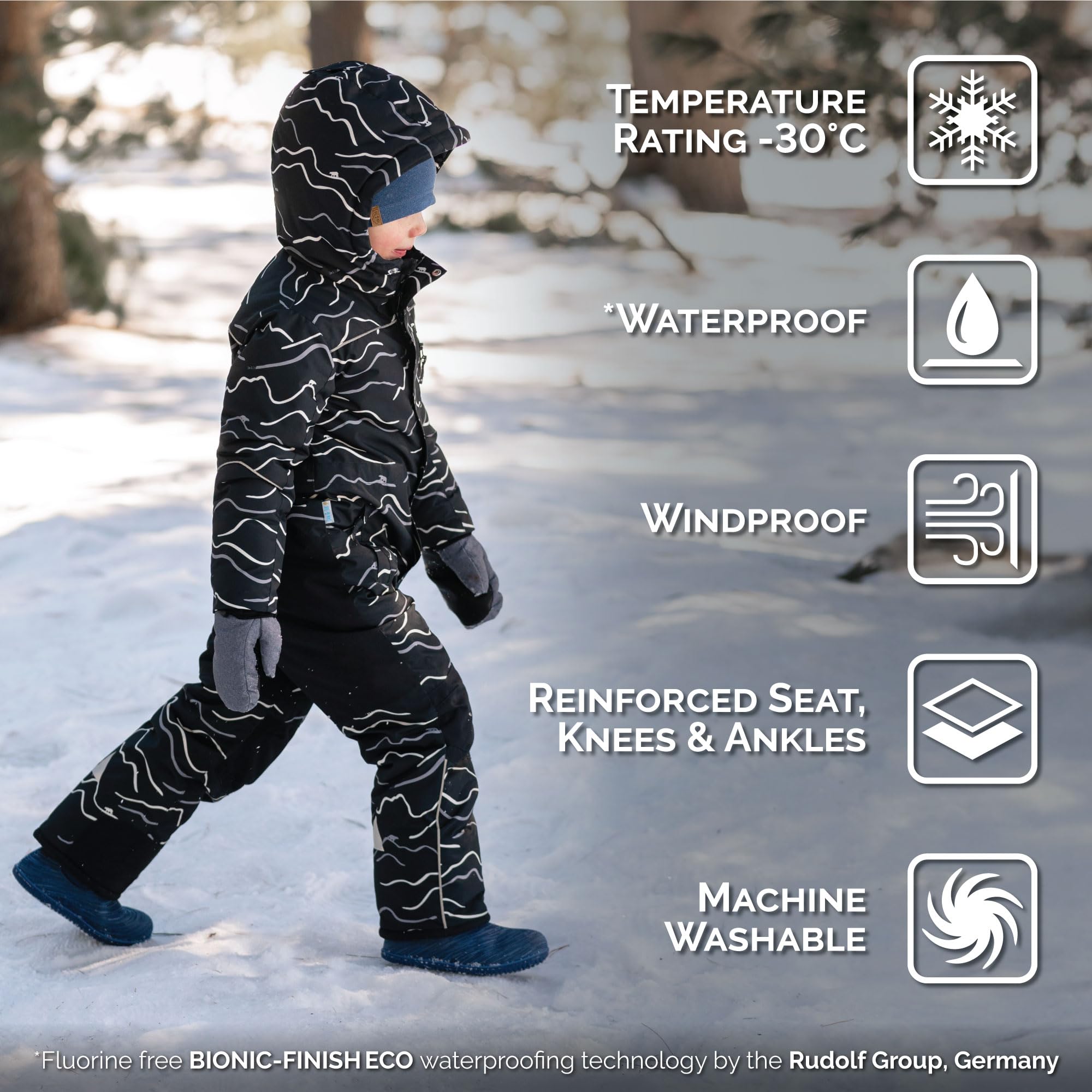 JAN & JUL Waterproof Insulated Snow Suit for Toddlers & Kids - Winter Outdoor Play, Skiing & Snowboarding Gear for Boys & Girls