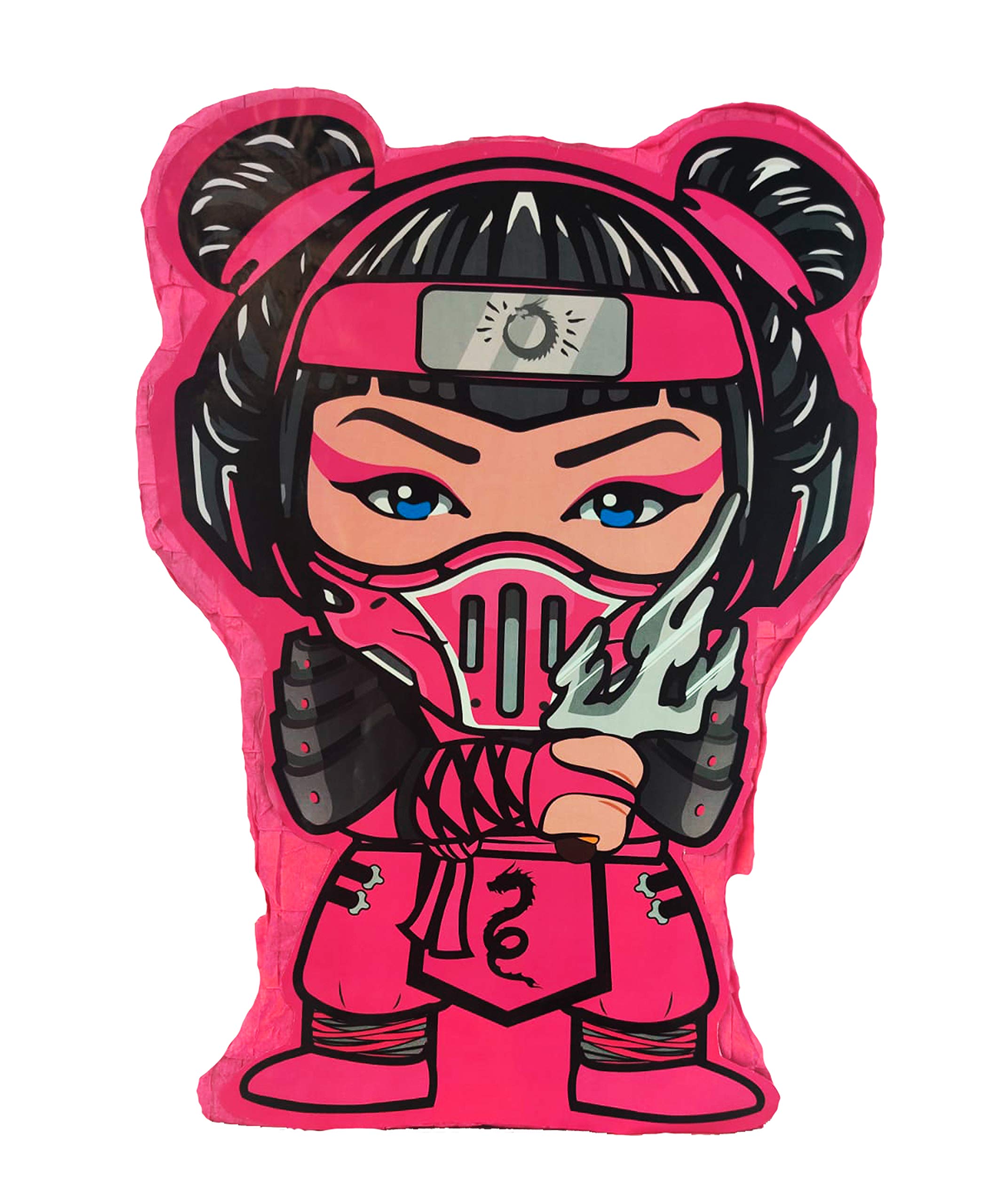 Aztec Pink Ninja Kid Pinata - Perfect for Birthday Parties, Themed Events & Celebrations | Fun Party Decoration & Game for Kids
