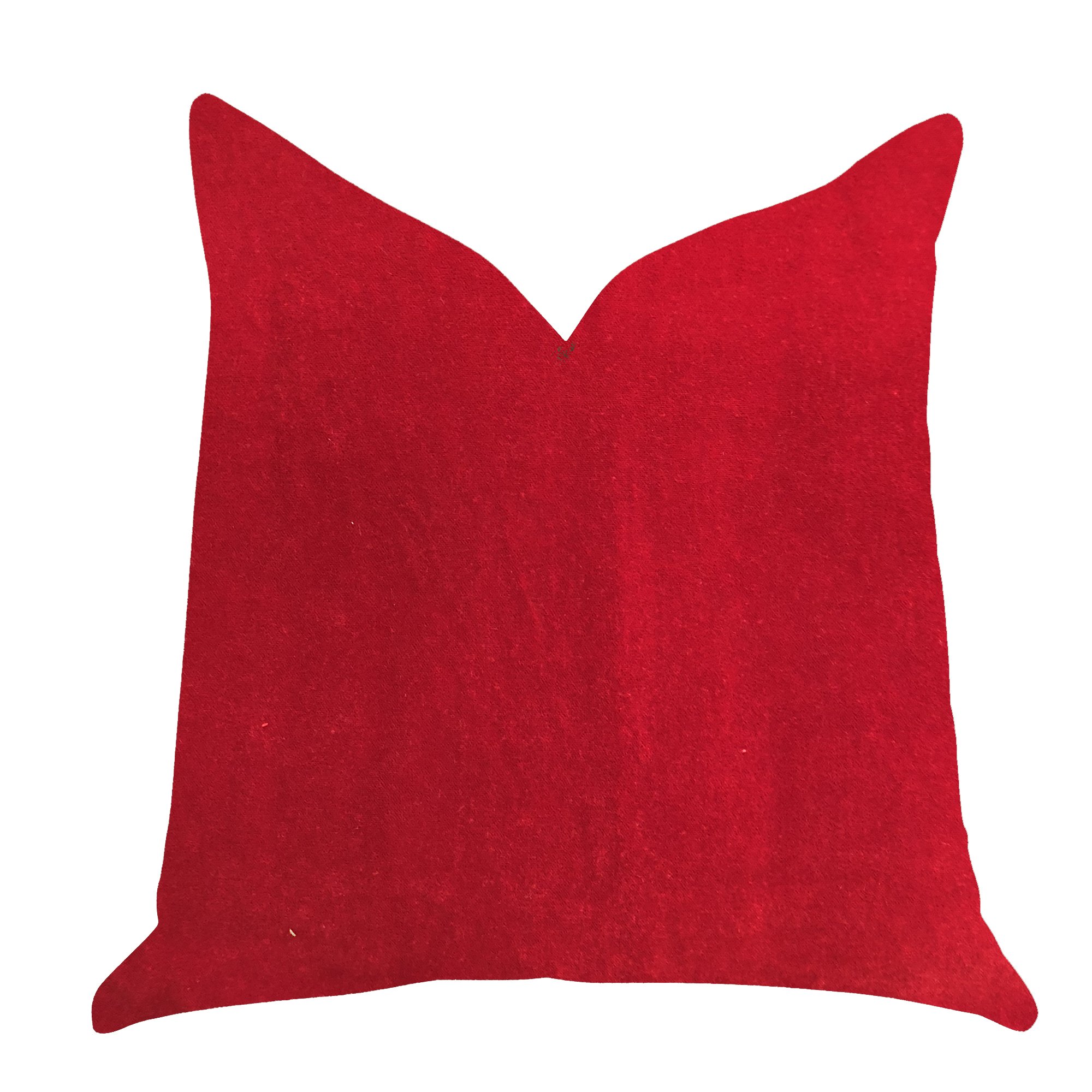 Plutus Brands Amber Rose Double Sided Queen Luxury Throw Pillow 20x30 Inches - Soft Decorative Cushion for Sofa, Bed, Living Room - Red Home Decor Accent Pillow