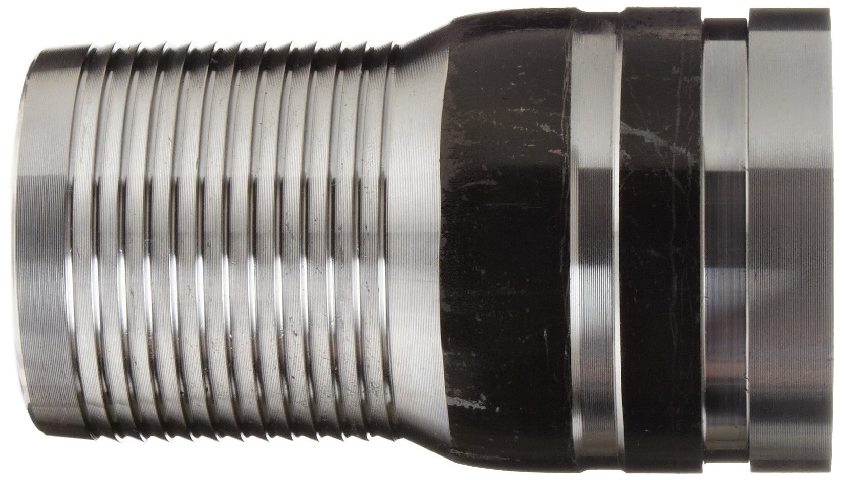Dixon STV80 Unplated Steel Shank Water Fitting - King Combination Nipple with Grooved End, 8