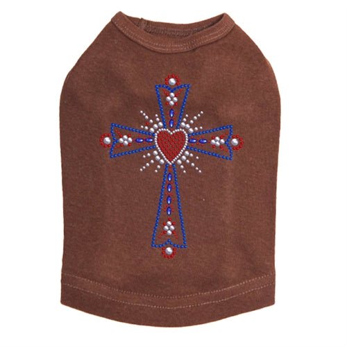 Red White & Blue Rhinestone Studded Tank Top - Patriotic Fashion for 4th of July & Summer Parties